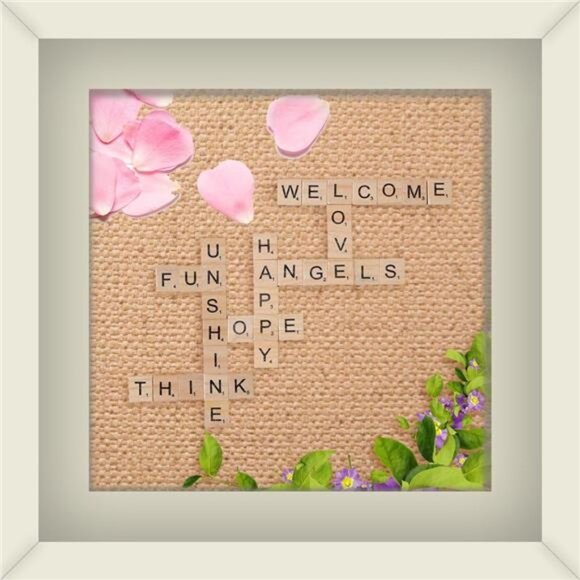 500 Wood Letter Tiles,Scrabble Letters for Crafts - DIY Wood Gift Decoration - - Picture 4 of 8